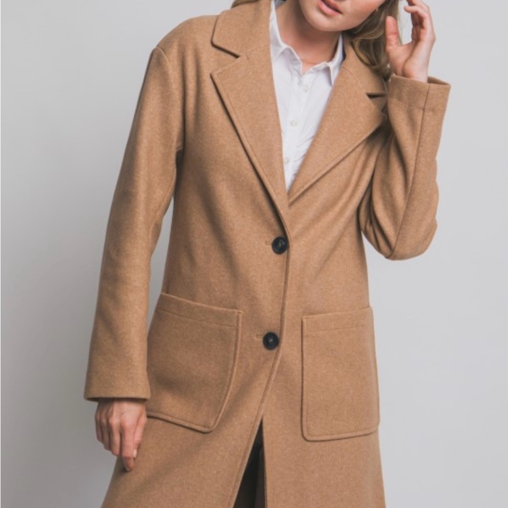 Love Tree Camel Trench Coat